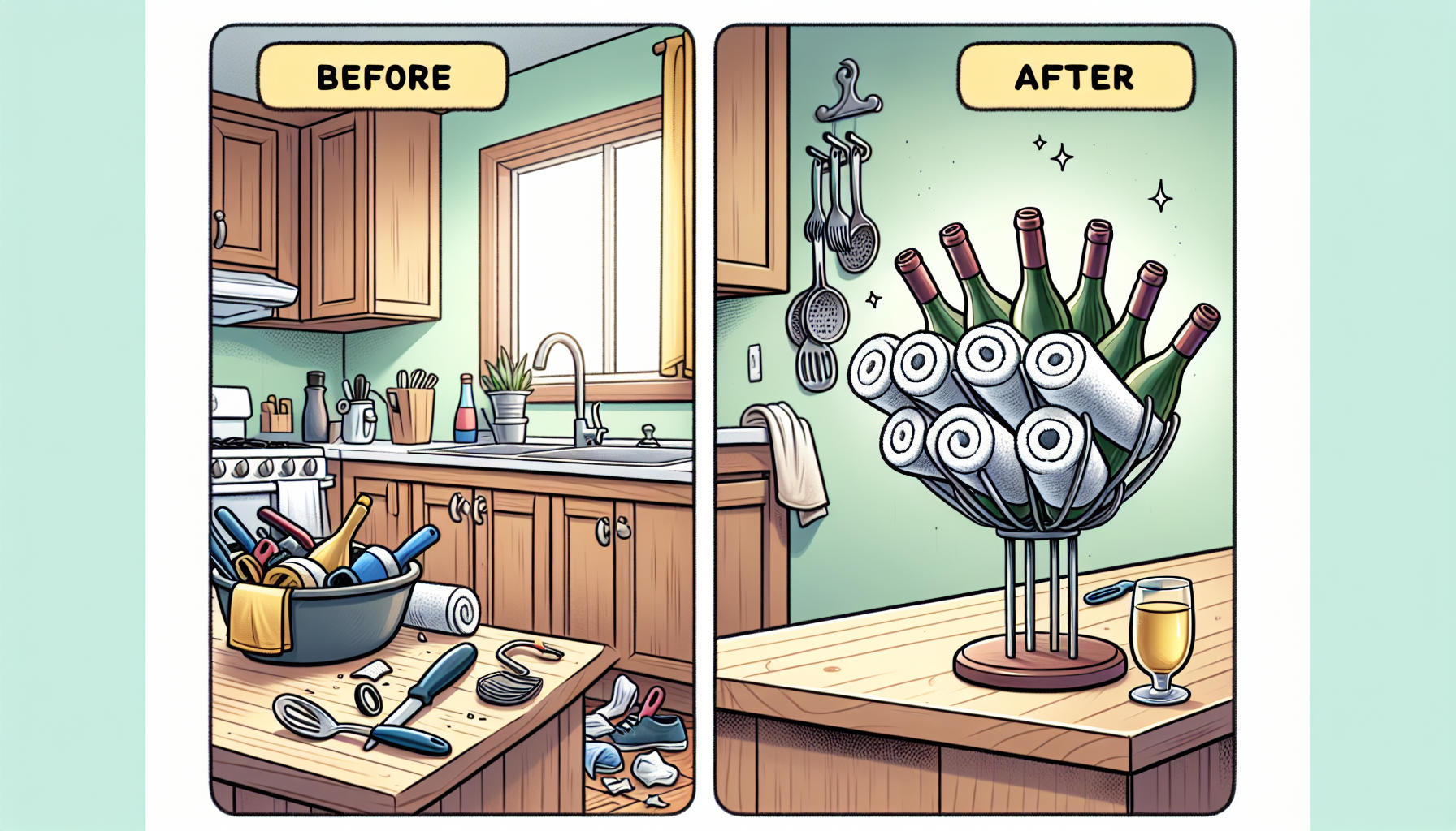 Discover the dollar tree wine holder hack to declutter your kitchen