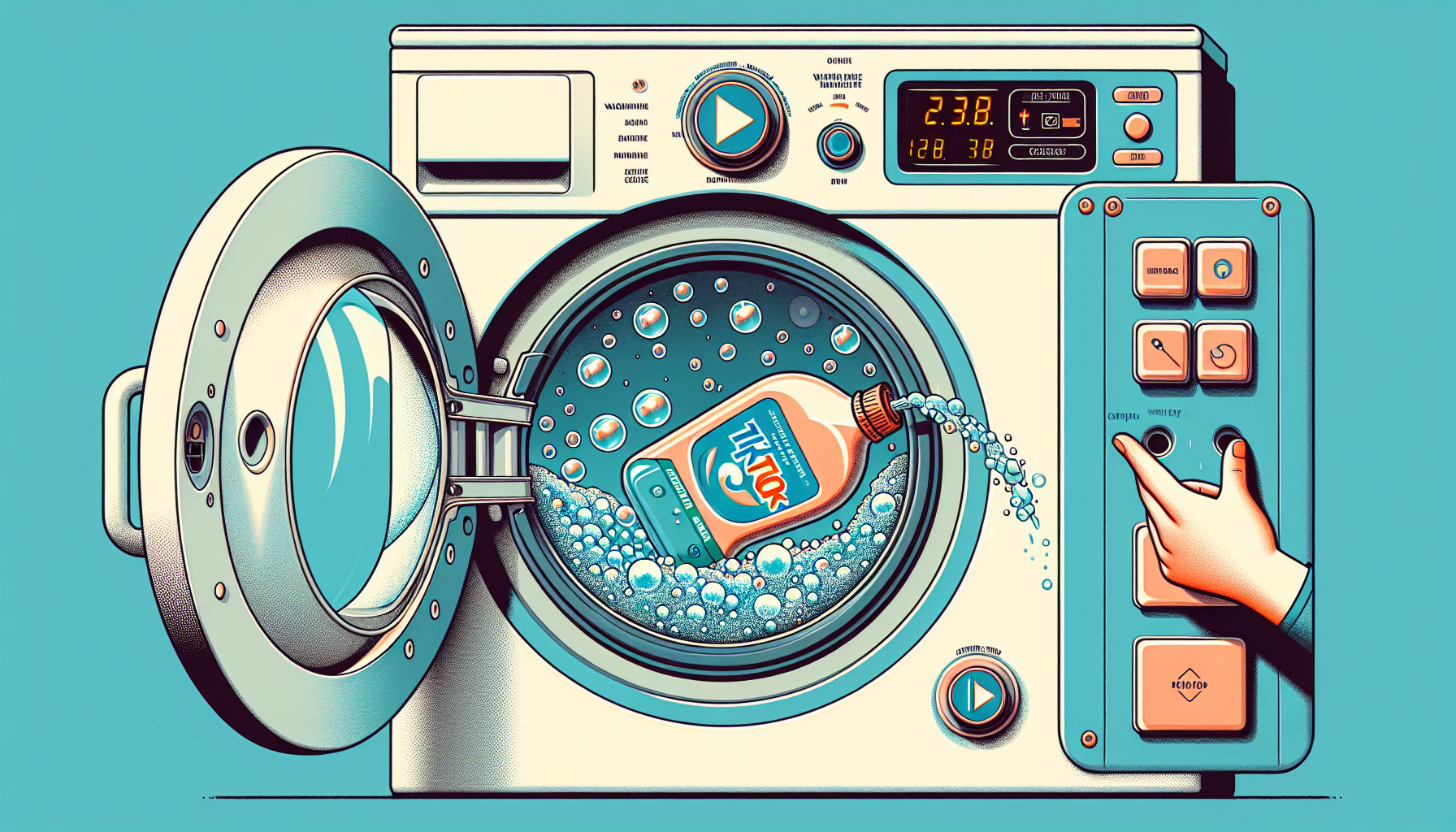 Discover the Tiktok dish soap trick to clean your washing machine