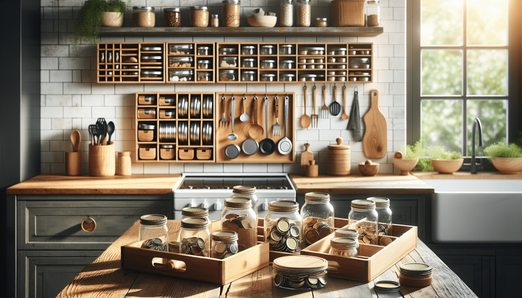 Discover innovative ways to organize mason jar lids and declutter your kitchen