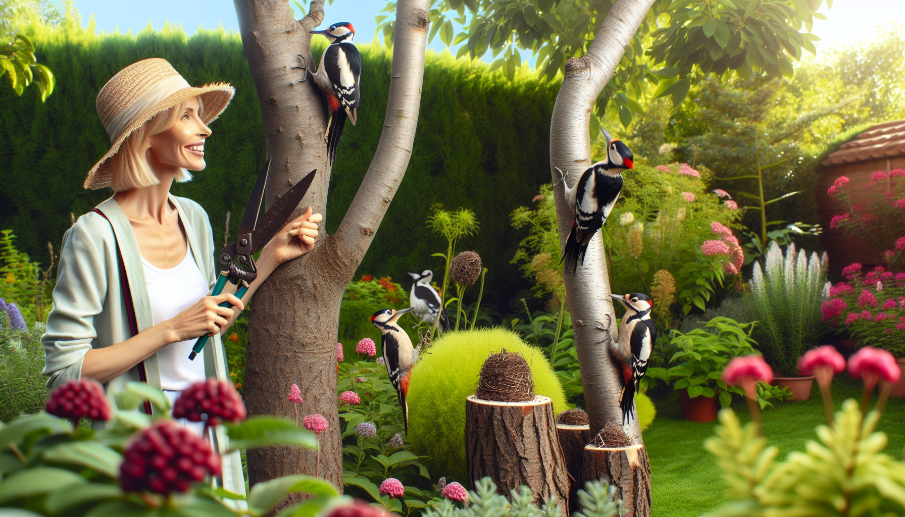 Woodpeckers: nature's pest control adding beauty and balance to your garden