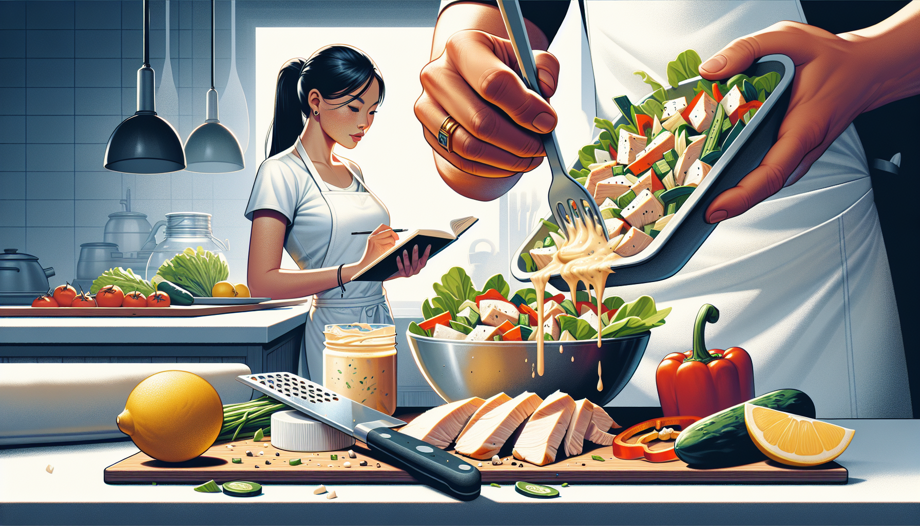 Exploring culinary creativity: the creamy Tahini chicken salad