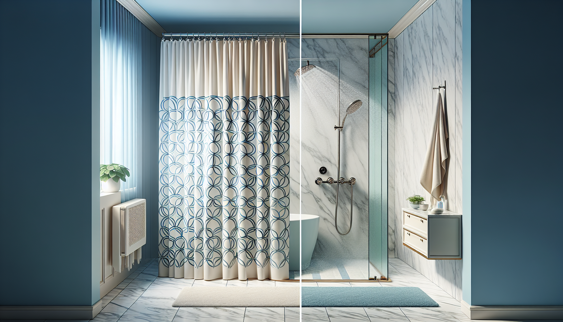 Unraveling the mystery: shower curtains or glass doors for bathroom makeovers?