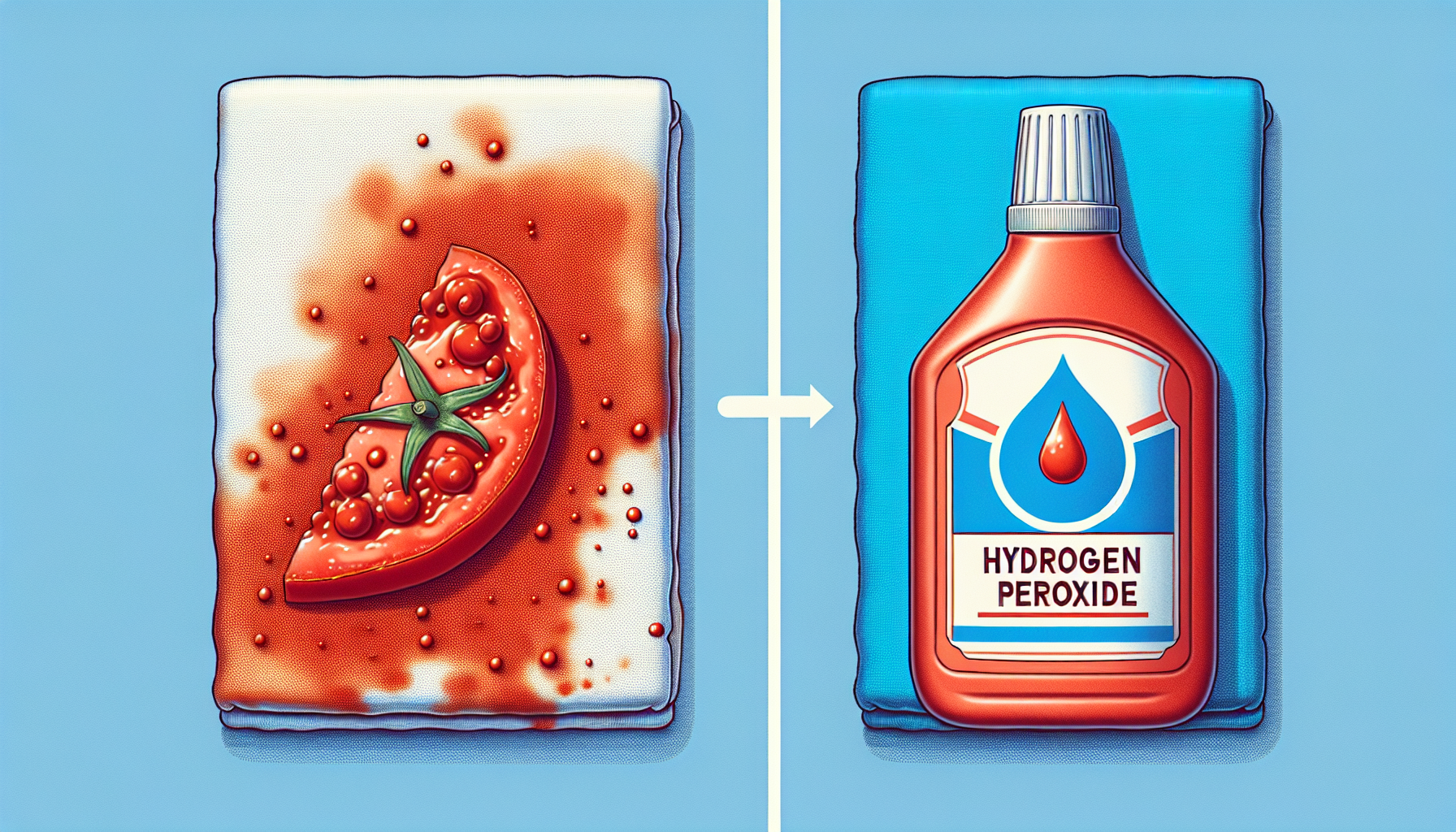 Say goodbye to sauce stains forever with the magic of hydrogen peroxide in laundry