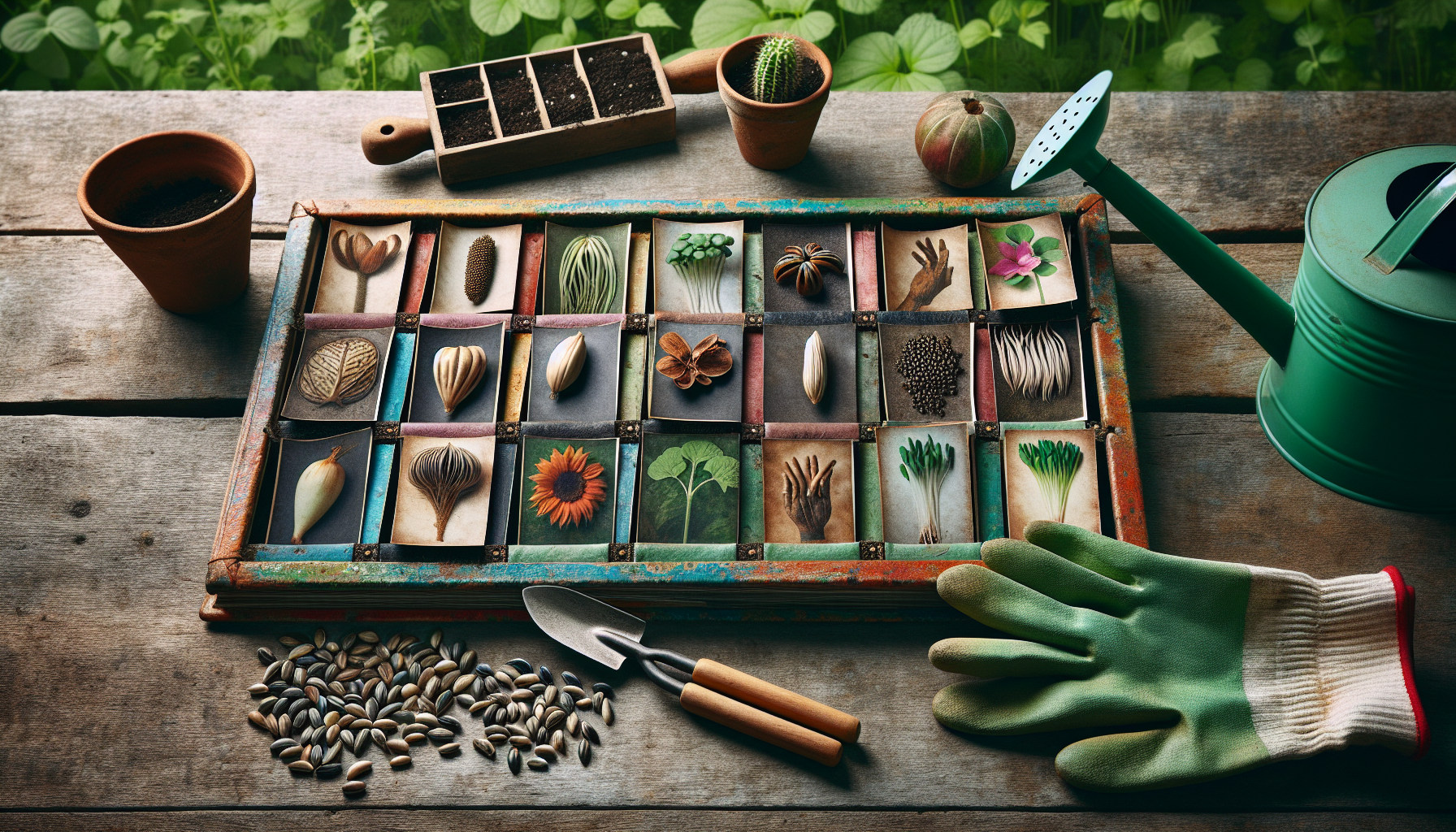 Revolutionize gardening by turning a photo album into a handy seed organizer