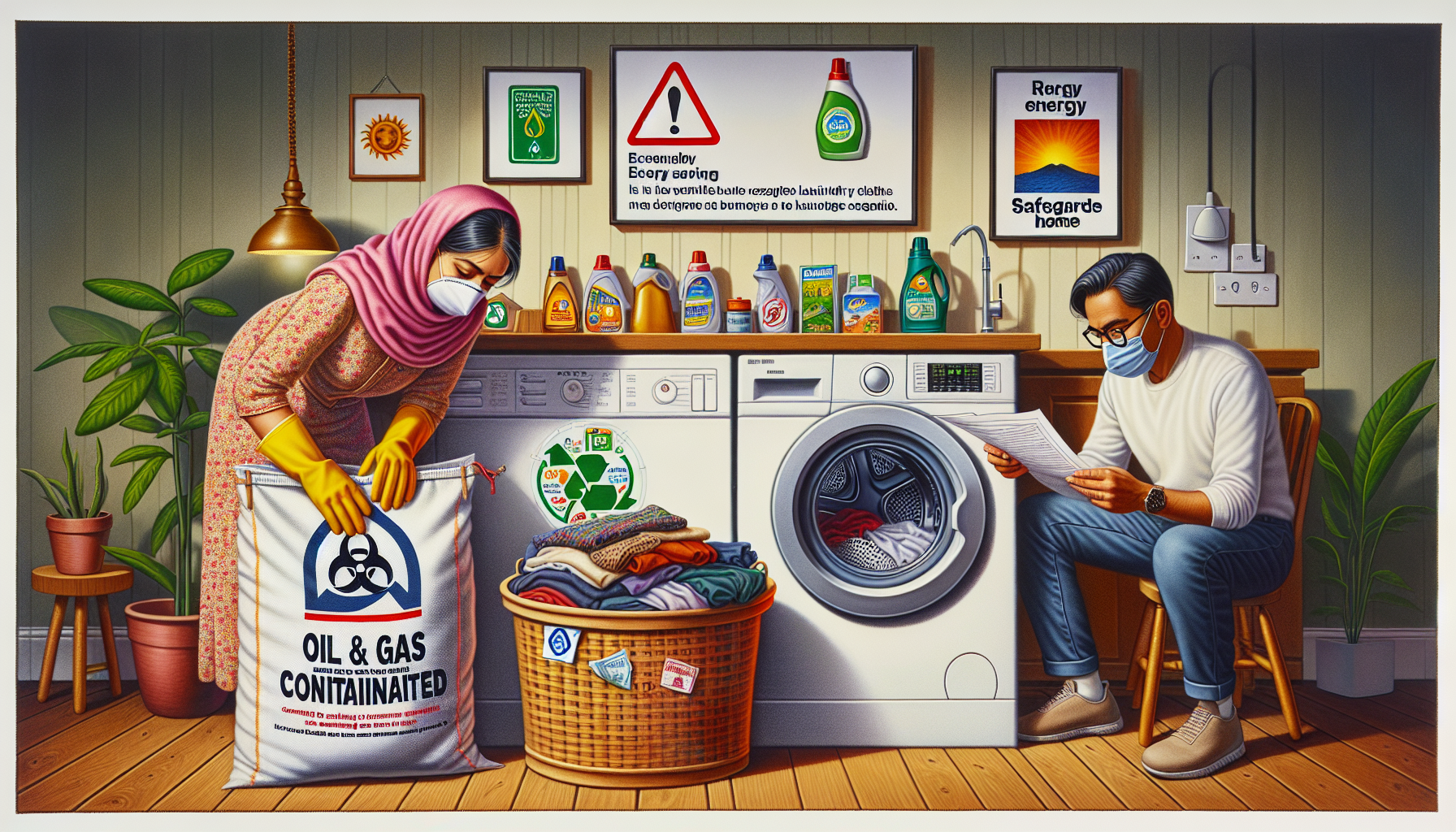 Discover how to clean up oil or gas on your laundry at home safely and sustainably