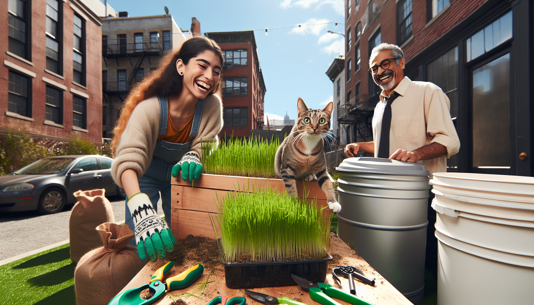 Sustainable gardening: growing cat grass for health and entertainment