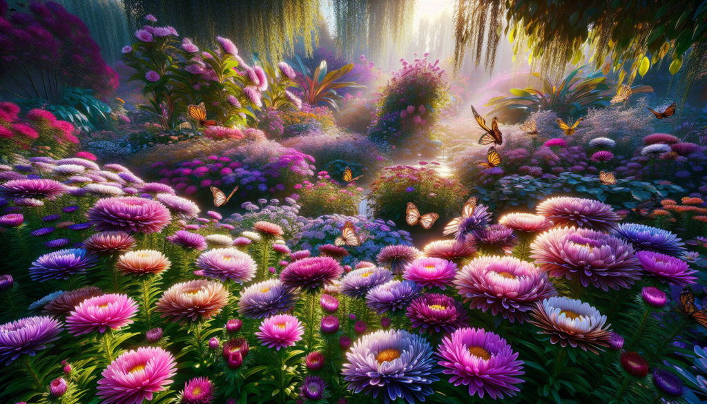 Unveiling the magical charm and vibrant colors of aster flowers in your garden