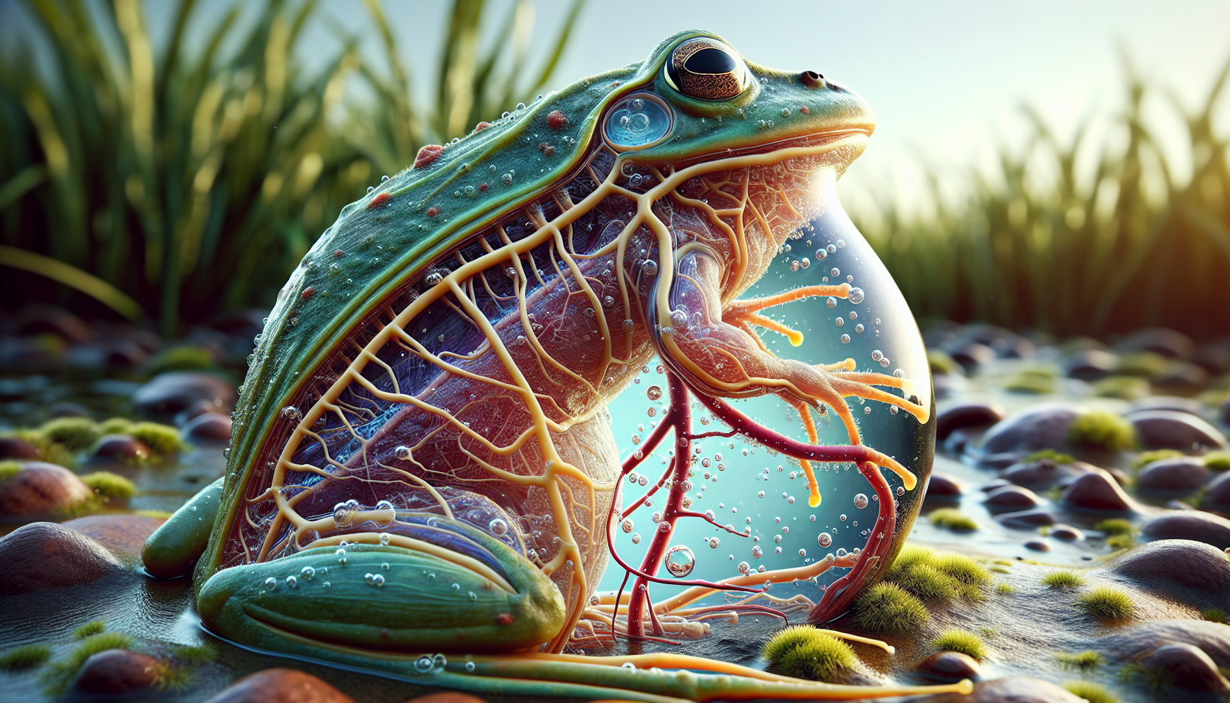 Unraveling the fascinating survival adaptations: how frogs breathe through their skin