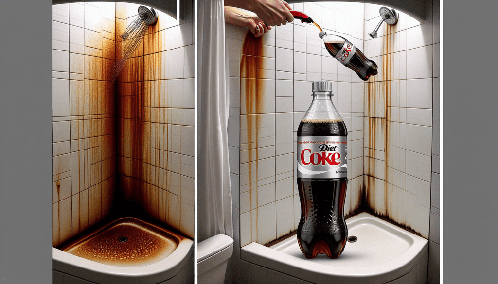 Discover the secret: magically clean shower rust stains with diet coke