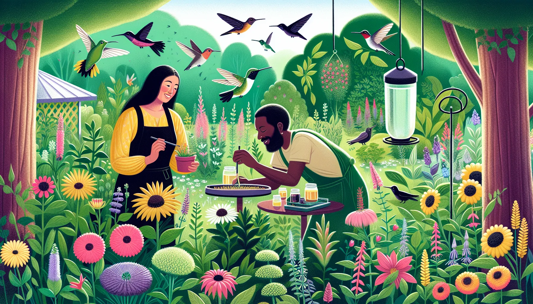 Attracting and nurturing hummingbirds: how to create a sustainable garden habitat