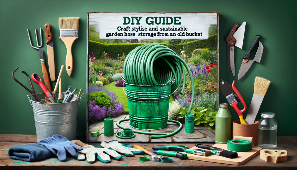 Diy guide: craft stylish and sustainable garden hose storage from an old bucket