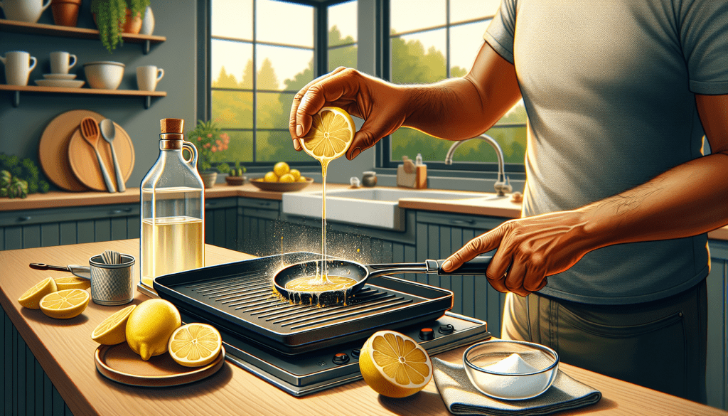 Discover natural ways to clean your griddle using lemon and vinegar