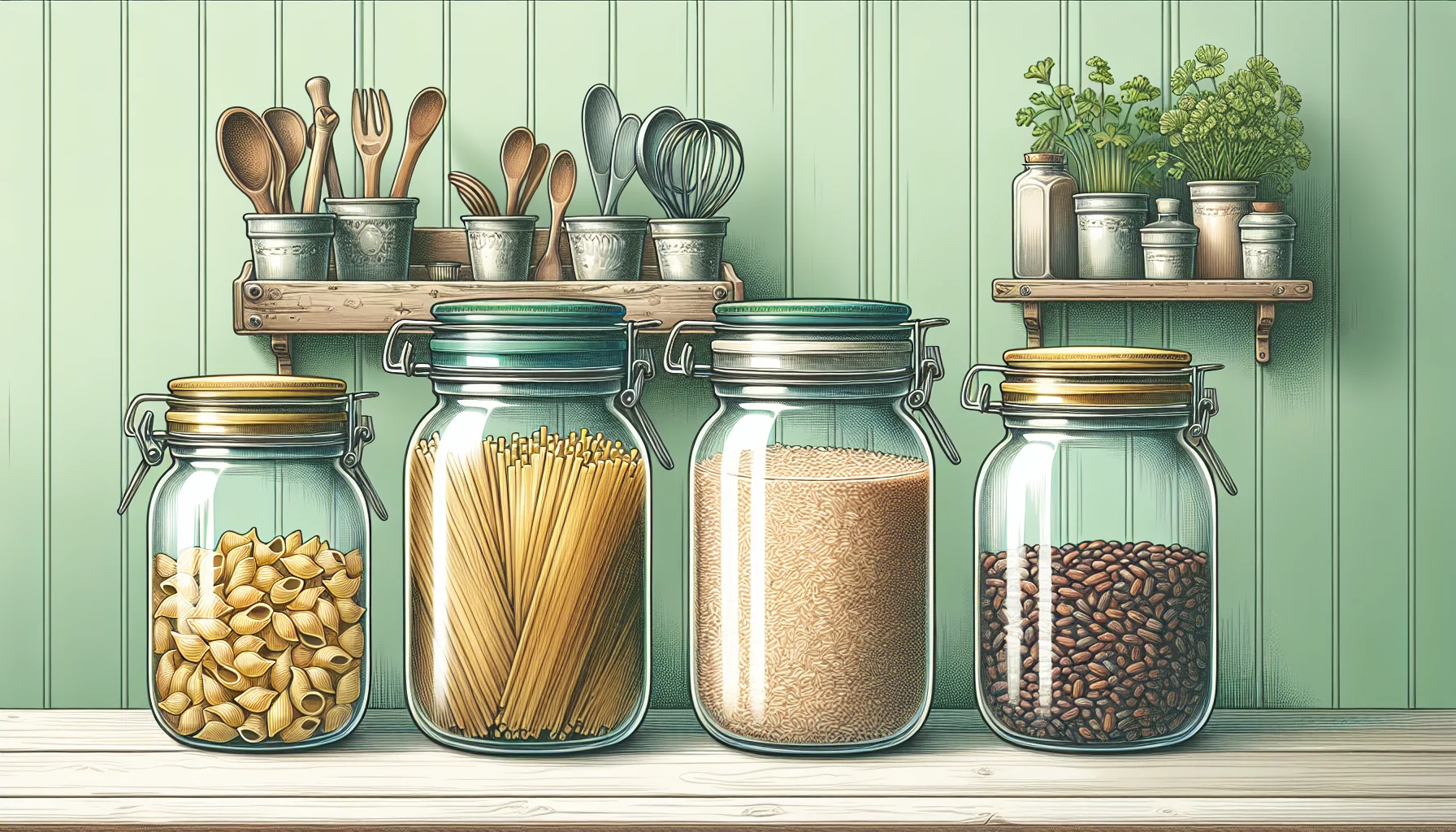 Transform gallon jars into chic, eco-friendly kitchen storage with this upcycling guide