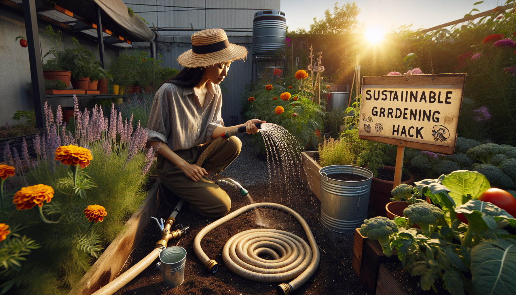 Unlock sustainable gardening: the innovative DIY irrigation hack using an old hose