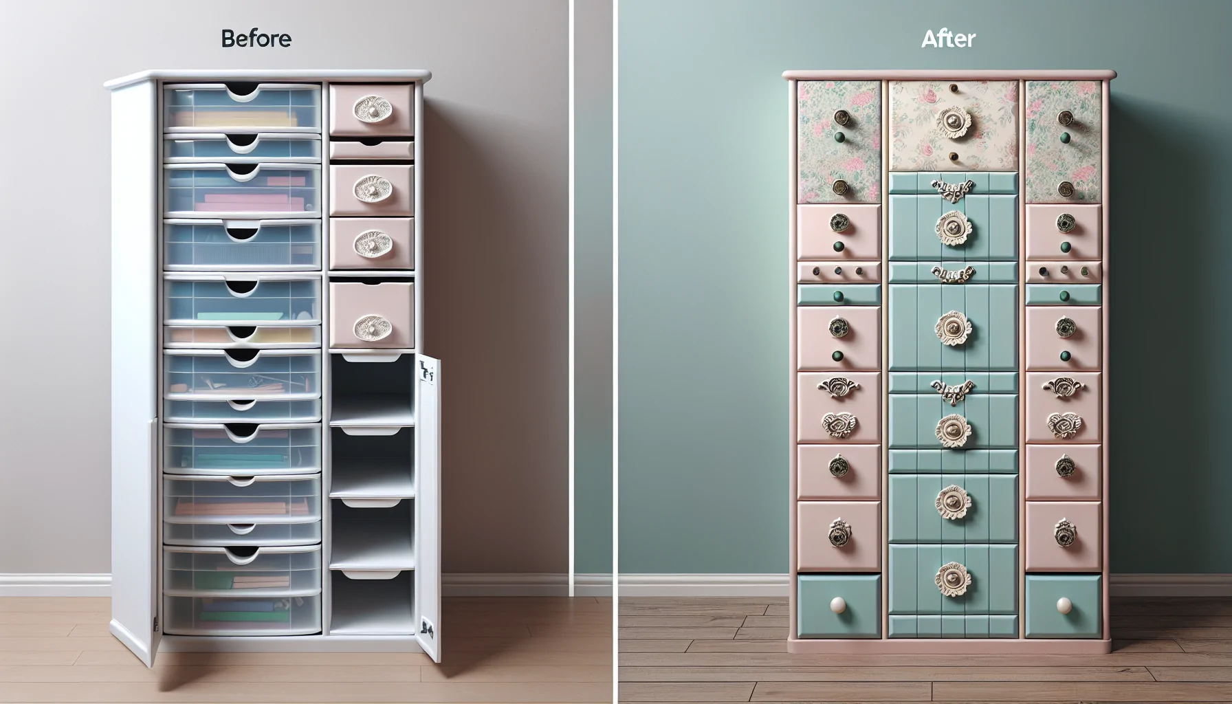 Turn plastic storage into a chic dresser with our easy DIY guide